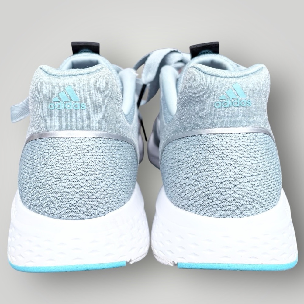 ADIDAS Edge Lux 5 Running Shoe | Blue Grey /White/Silver Metallic | Size 9 - Picture 8 of 14